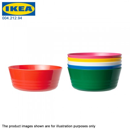 IKEA Kalas Multicolour 6 pcs Polypropylene Plastic Bowl